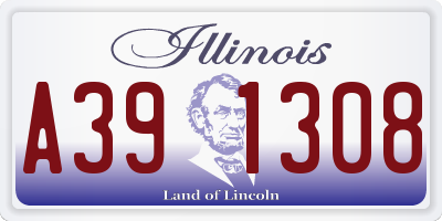 IL license plate A391308