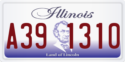 IL license plate A391310