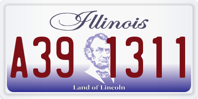 IL license plate A391311