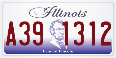 IL license plate A391312