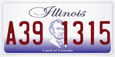 IL license plate A391315