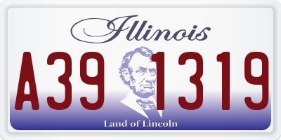 IL license plate A391319