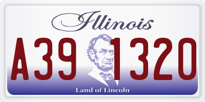 IL license plate A391320