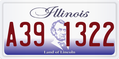 IL license plate A391322