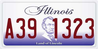 IL license plate A391323