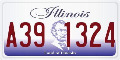 IL license plate A391324