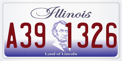 IL license plate A391326