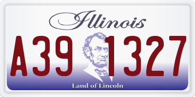 IL license plate A391327