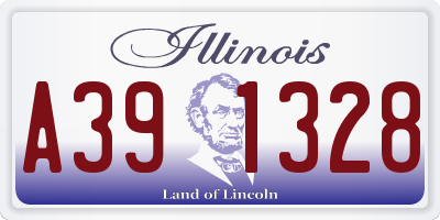 IL license plate A391328