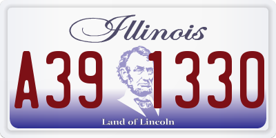 IL license plate A391330