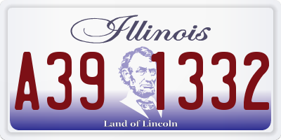 IL license plate A391332