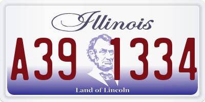 IL license plate A391334
