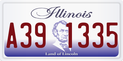 IL license plate A391335