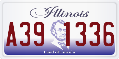 IL license plate A391336