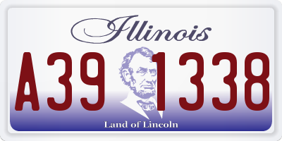 IL license plate A391338