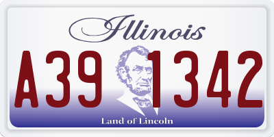 IL license plate A391342