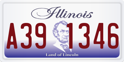 IL license plate A391346
