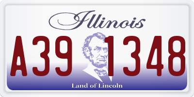 IL license plate A391348