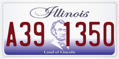 IL license plate A391350