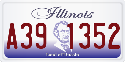IL license plate A391352