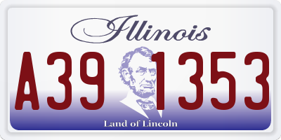 IL license plate A391353