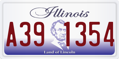 IL license plate A391354