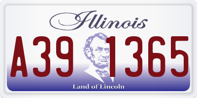 IL license plate A391365