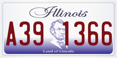 IL license plate A391366