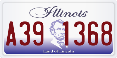 IL license plate A391368