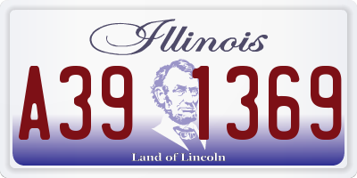 IL license plate A391369