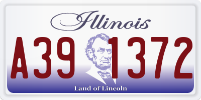 IL license plate A391372
