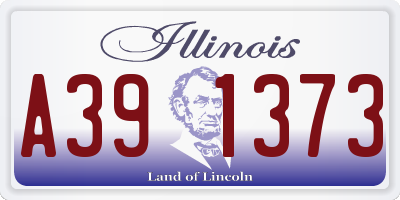 IL license plate A391373