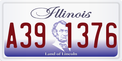 IL license plate A391376