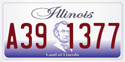 IL license plate A391377