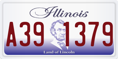 IL license plate A391379