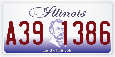 IL license plate A391386