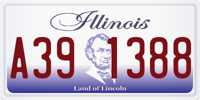 IL license plate A391388