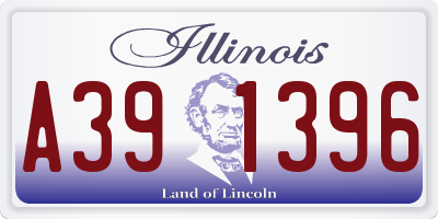 IL license plate A391396
