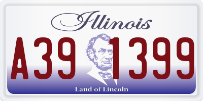 IL license plate A391399