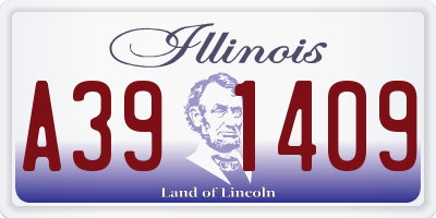 IL license plate A391409