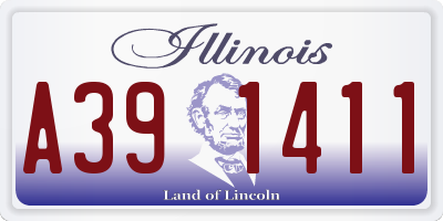 IL license plate A391411