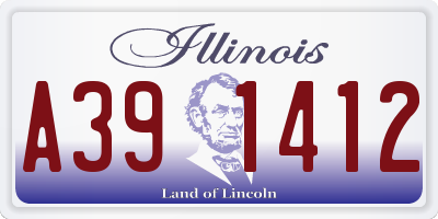 IL license plate A391412