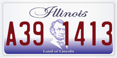 IL license plate A391413