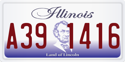 IL license plate A391416