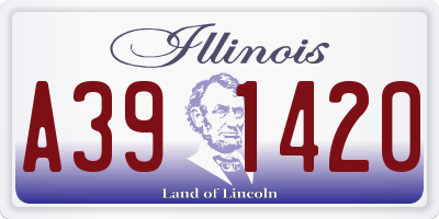 IL license plate A391420