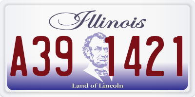 IL license plate A391421