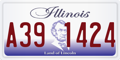 IL license plate A391424