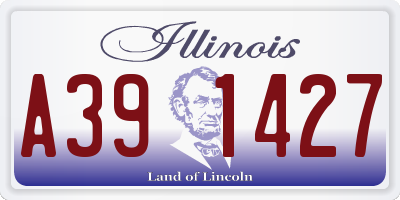 IL license plate A391427