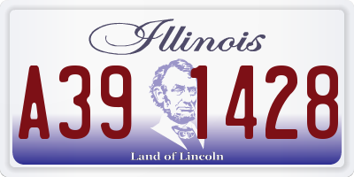 IL license plate A391428