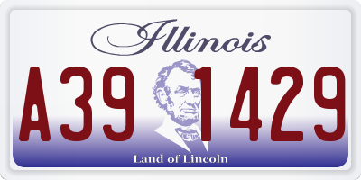 IL license plate A391429
